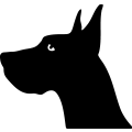 (image for) Great Dane Head 001 =