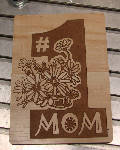 wooden mother's day fridge magnet