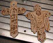 Two Wood Crosses